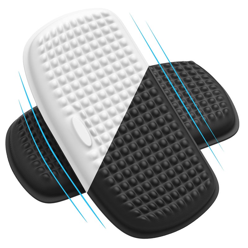 MEKASS Elbow Rest Pads for Desk, Large Size Elbow Pads with Soft Memory Foam and Non-Slip Silicone Base, Armrest Pad Wrist Rest Pad for Home, Office, and Games (2 pcs) - Image 1